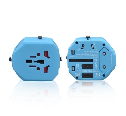 Dual Port USB Charging Socket Universal Travel With 250V Rated Voltage