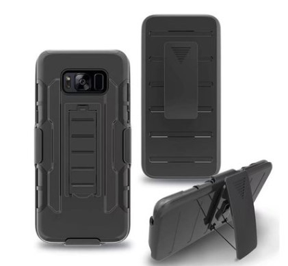 Samsung S8 Silicon Cell Phones Covers Cases With Protective Sleeve Stand