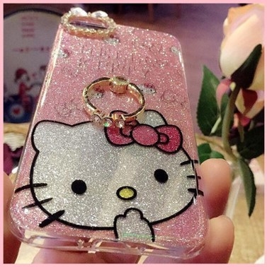 Flash powder diamond phone cover case shell IMD cute cartoon Apple protector for iPhone 7